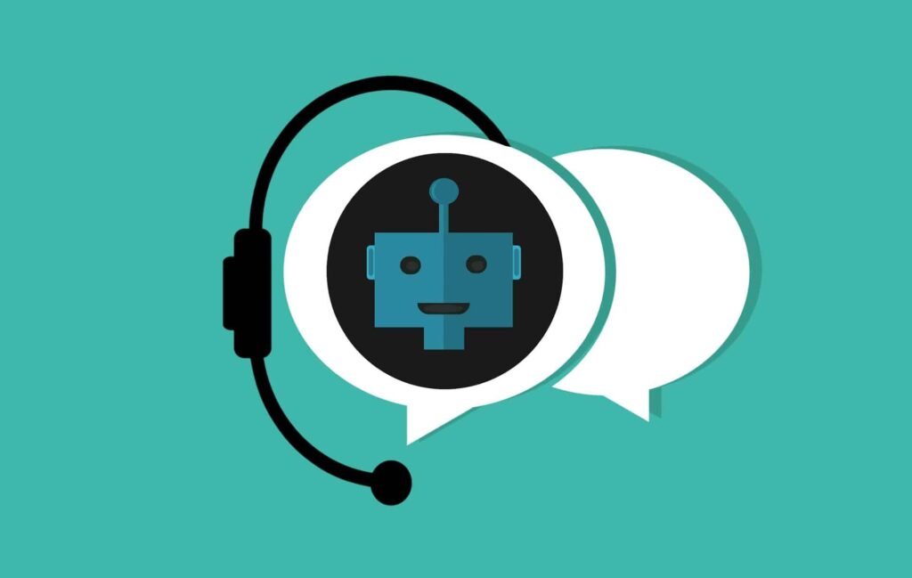 A chatbot interacting with a customer on a digital platform, indicating the impact of chatbots in customer service.
