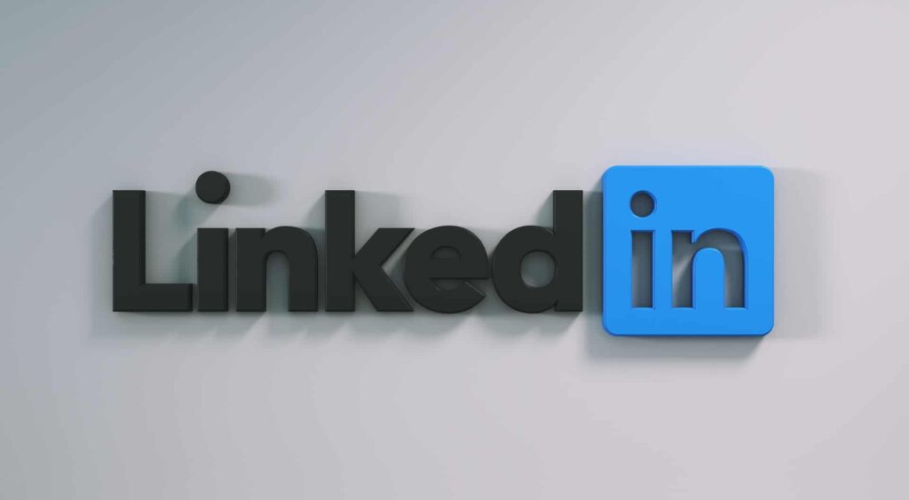 Illustration of the LinkedIn logo indicating the power of LinkedIn for B2B Marketing